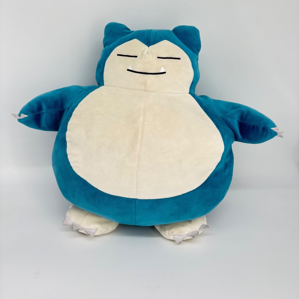 Pokemon Snorlax Plush Stuffed Animal Toy Large Blue Cream Soft Anime Manga Gamer